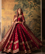 Mohsin Naveed Ranjha – Red Lehngha Choli | MNR-Rlc-048